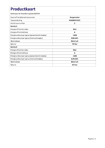 Rangemaster KCH90DFFCR/C Freestanding Range Cooker, Two Fan Ovens, AA Rated, 5 Burner Gas Hob, Cream - Image 3