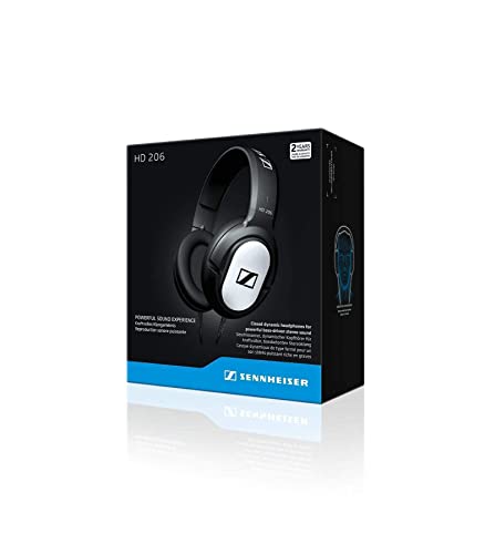 sennheiser hd 206 casque stéréo dynamique pour smartphones/tablettes argent