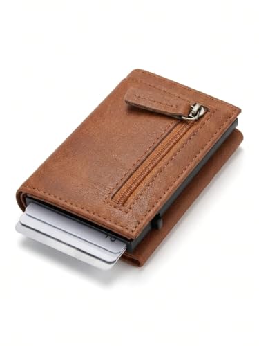 Image of RFID Protected Wallet | Personalised Gift for Man Custom Name |Pop-up Card Holder | Up to 8 Cards | Credit & Debit Cardholder