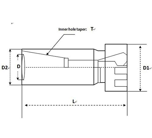Jt1 Er16 Motor Shaft Taper Extension Rod Instead Of Drill Collet Chuck Tool Holder Cnc Milling #TOP4