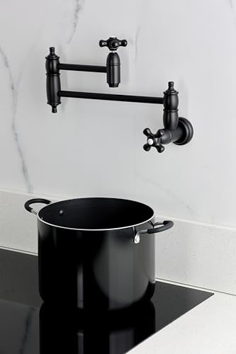 Robinet de remplissage de pot Kingston Brass KS3100PKX bras articulé double