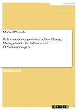 Relevanz des organisatorischen Change Managements im Rahmen von IT-Veränderungen