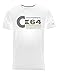 Produktbild Blasfemus Herren-T-Shirt Commodore 64 C64 80er Jahre Vintage Nerd, Weiß, Small
