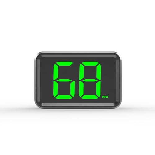 GPS Digital Speed Meter with MPH, Car Head Up Display for All Cars, USB Cable Plug & Play (X1-Green-New)