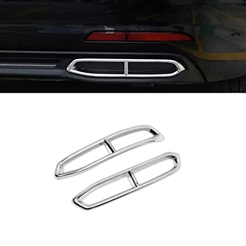 Cubierta Para Tubo De Escape De Coche Recorte Para A6 C8 2019 Wagon Marco De DecoracióN De Tubo De Escape Embellecedor Escape Accesorios Exteriores Cover