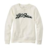 L.L.Bean(エルエルビーン) ウィメンズ エル・エル・ビーン 1912 スウェットシャツ、クルーネック ロゴ 米国フィット・レギュラー Lサイズ Sailcloth Script Logo ホワイト 1000049288