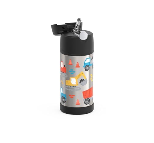 Image of THERMOS FUNTAINER Water Bottle with Straw, 12oz, Construction Site (Pack of 6)