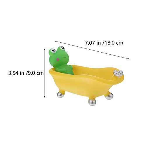 Cabilock 1 Unidade Saboneteira De Banheira Saboneteira Decorativa Pratos Verdes Drenar Recipiente De