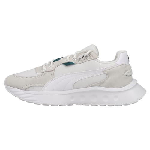 PUMA Mens Mapf1 Wild Rider Lace Up Sneakers Shoes Casual - Off White3