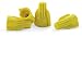 500 PCS Yellow Winged Wire Connectors, Easy Twist-On Ribbed Cap - UL Listed and CSA Certified