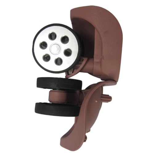 Double Row Luggage Wheels Trolley Case Luggage Wheels Suitcase Replacement Travel Suitcase Part for Most Suitcases, Rose Gold2