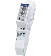 Wechselstromzähler [SDM120A] digitaler 1 Phasen Stromzähler für Hutschiene (1TE) mit Rollenzählwe...