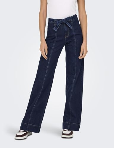 Vaqueros ONLY Onlmadison Blush HW para mujer con cinturón ajustable talla regular 2