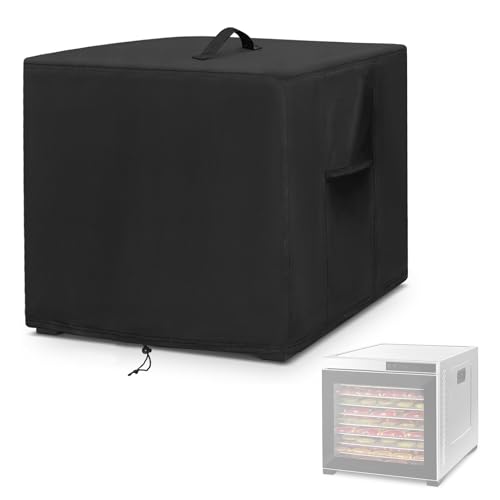 MUTUSHI Dehydrator Cover Food Dehydrator Dust Cover Waterproof Keep Fruit and Veggie Dry All Season Protection 16"L x 20"W x 13"H Black