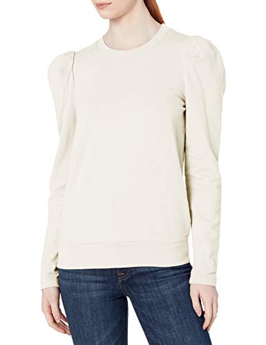 Jessica Simpson Women's Mia Puff Sleeve Knit Top Pullover, Gardenia, XSmall
