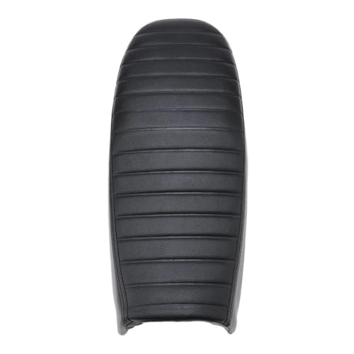 Asiento de motocicleta vintage de cuero sintético plano para custom y café racer 610mm 1