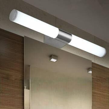 10W Brief Tube Stainless Steel LED Wall Light Bathroom Mirror Lamp/White