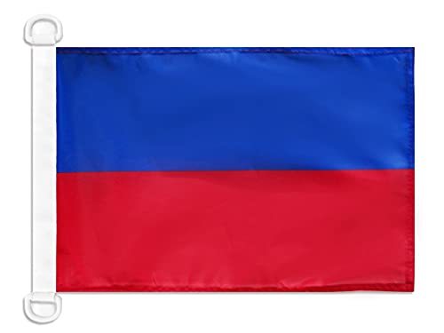 AZ FLAG Haiti Civil Ensign Boat Flag 12x18 in Mesh Polyester Plastic Rings