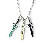 Photo Gallery stang combinazione di armi da donna da uomo di personalità collana con ciondolo a tre spade collana con catena a maglia regalo di gioielli Photo Gallery stang combinazione di armi da donna da uomo di personalità collana con ciondolo a tre spade collana con catena a maglia regalo di gioielli