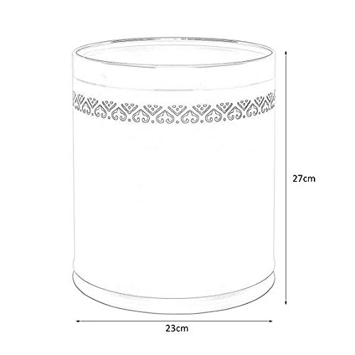 Poubelle ronde ouverte double en acier inoxydable de qualité supérieure - 2