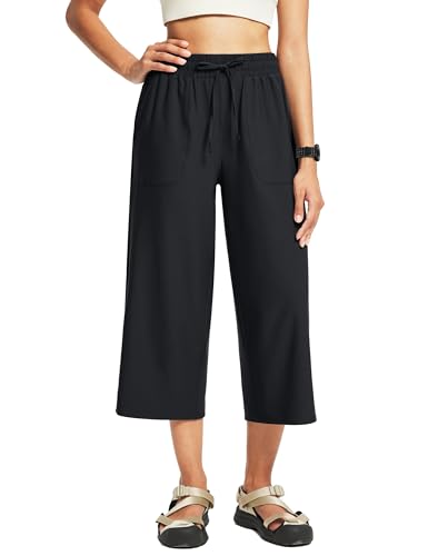 FitsT4 Sports Damen Wanderhose Sommer Outdoorhose 3/4 Weites Bein...