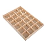 Organisation élégante : Le plateau de rangement en bois massif facilite la visualisation et tri des bijoux, bracelets et colliers grâce à ses compartiments individuels, pour accès simplifié et rangement soigné sans désordre.