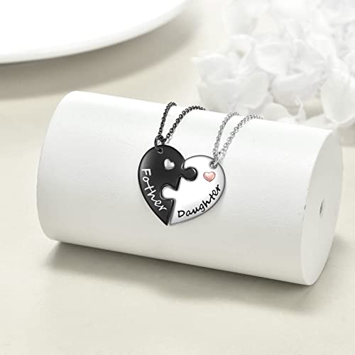 POPLYKE Father Daughter Mother Daughter Necklace Sterling Silver Mothers Day Birthday Jewelry Gifts for Women Mom Daughter Daddy Wife4
