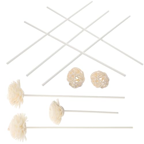 TEHAUX 1箱 香條g香棒 白色 自家製繊維製エッセンシャルオイル用アロマディフューザースティック 部屋用フレグランス交換スティック 檀香