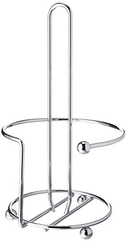 Spectrum Diversified Pantry Works Orbit Paper Towel Holder, Roll Dispenser Stand for Kitchen Countertop & Dining Room Table, Chrome (41170)