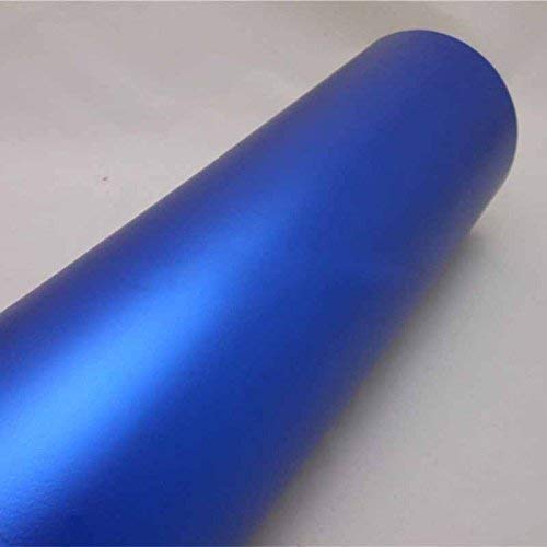 Image of Elton Blue Matte Adhesive Decorative Vinyl Shelf Liner Decorative Self Adhesive Vinyl Sheet for Table top,Furniture, Almirah and Other DIY, Renovation Projects 24 X 96 Inches