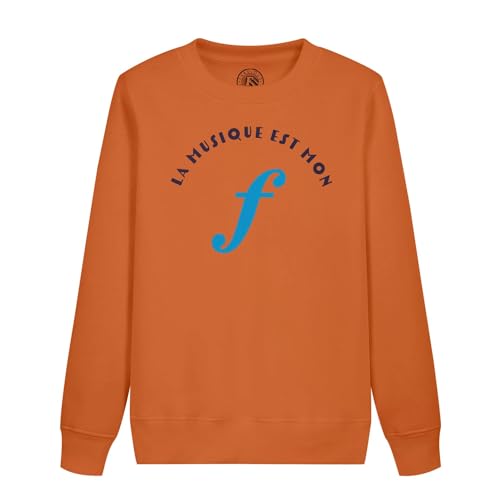 Sweatshirt enfant la musique est mon forte en coton