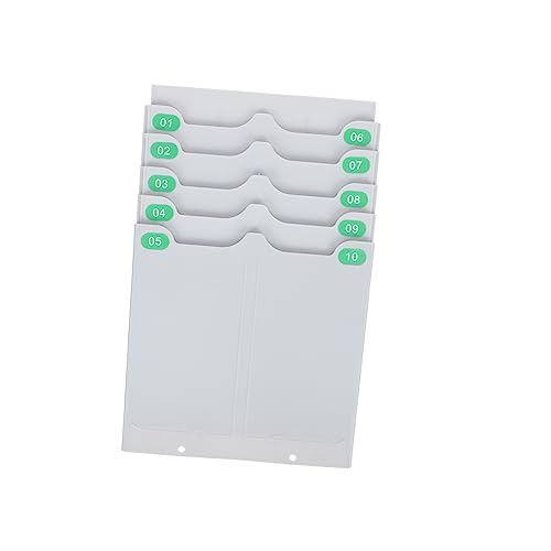 Gogogmee 伸縮式多格打刻カードラック 壁掛け対応カードホルダー オフィス 工場用省スペース収納 取り付け簡単で清掃容易な