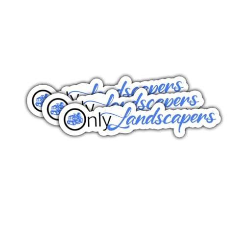 3Pcs Only Landscapers Sticker Mowing Lawn Care Riding Mower OnlyLandscapers