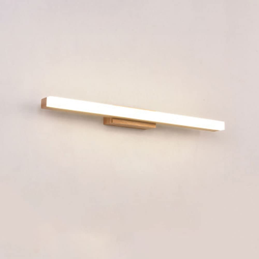 Luz Neutra 4000K Lámpara De Pared Para Espejo De Maquillaje - Aplique Interior De Baño - Iluminación De Montaje En Madera Maciza