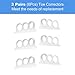 6 Pack Toe Separators Hammer Toe Straightener, Three Pairs of 3-Loops Toe Spacers for Bunion Corrector for Men and Women, Toe Spacers for Yoga, Overlapping Toe, Bunion Relief