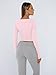 Trendy Queen Womens Long Sleeve Shirts Crop Tops Fall Fashion 2025 Square Neck Going Out Basics Tees Y2k Clothes Pink XS