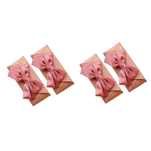Boîte à étui de rangement Healvian antichoc rose avec nœud élégant