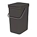 Brabantia 109966 Sort & Go Einbaubehälter, Plastik,Dunkelgrau,16L