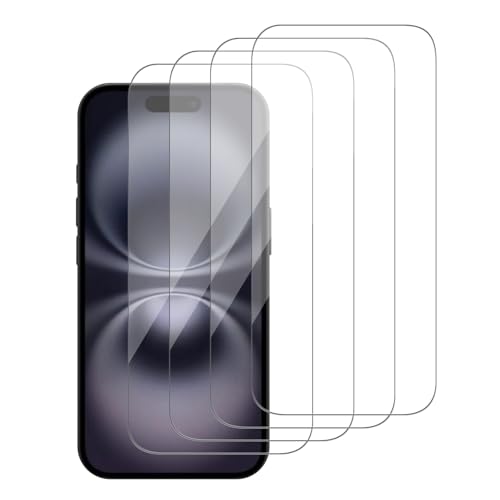 Film protecteur d'écran iPhone 16 Plus verre trempé 9H anti-rayures compatible coque