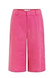  Oui Damen Bermuda aus 100% Leinen Relaxed fit Uni Freizeit, Frühlingsmode, Festlich