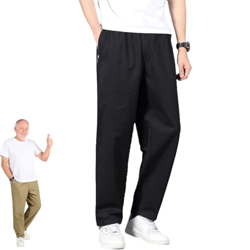 Puliam Pants for Men, Easetactic - Flex Fit Zipper-Pocket Durable Pants, Puliam Mens Stretch Pants for Seniors