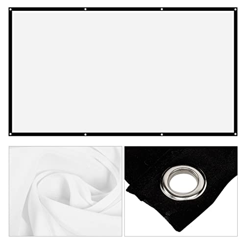 Écran de projection 120 pouces format 16:9 blanc lavable pour toile de projecteur - 4