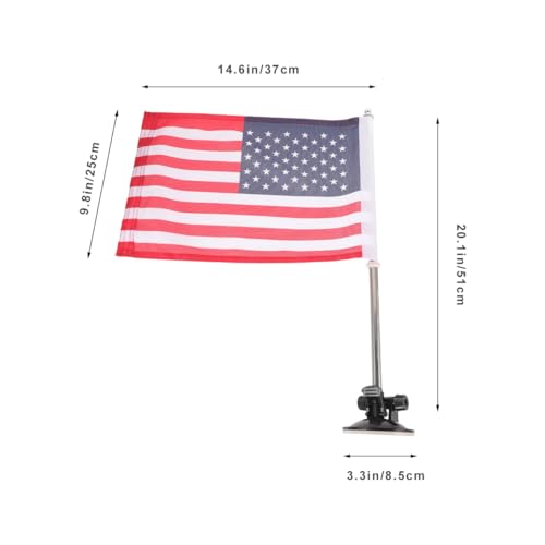 image for BESTOYARD Car Flag with Flagpole Mount & American, 20