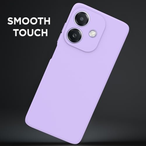 Image of Outlouders Back Cover for Oppo A3x 5G / A3x 4G / A3 5G | Camera Protection | Durable Soft Matte Silicone Bumper Case (Purple)