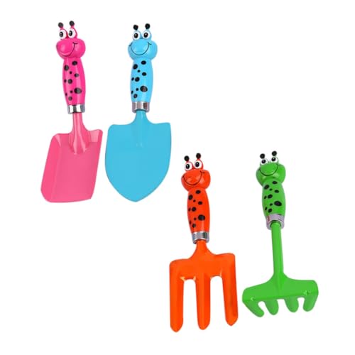 Anneome Kindergarten Gartenset für Mädchen Buntes Gartenspielzeug Set aus Robustem Kunststoff Niedliches Raupen Design Sicheres Pflanzwerkzeug für Kreative Zufällige Farbe Zufällige Farbe