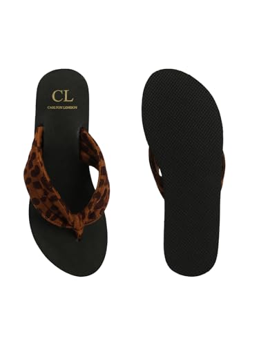 Image of Carlton London women's Solid Thong Strap Stylish Platform Sandal