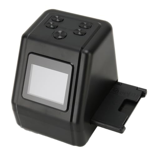 Ausla Scanner per Pellicole e Diapositive, Convertitore Negativo Digitale Ad Alta Risoluzione per 135 110 126 Pellicole Super 8, 12 MP con LCD da 2 Pollici per Uso Domestico