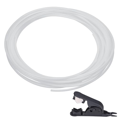 Zocipro 10 Mètres Tube Ptfe pour Filament 1.75mm, 2.5mm ID × 4mm OD Tube PTFE pour Direct Drive Extruder Imprimante 3D, pour Bambu Lab A1/A1...