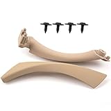 VRracing Right Front/Rear Interior Door Panel Handle Beige Passenger Side Door Handle Inner Bracket Compatible for BMW E90 3-Series 318i 320i 325i 328i 330i 335d 335i 335xi