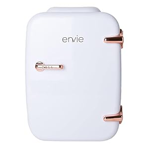 EnViE Beauty Mini Fridge – Portable Beauty Fridge & Make Up Fridge Storage Organiser with a Thermoelectric Cooler to…